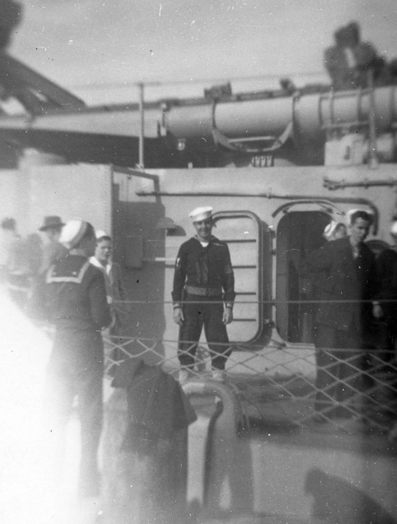 (L&rarr;R) Johnny Parker, and R. or T. Bookout (they were twins).<br>Anacortes, Wash.