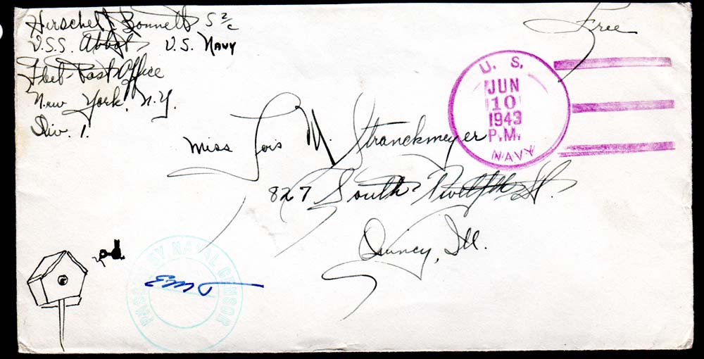 USS Abbot envelope