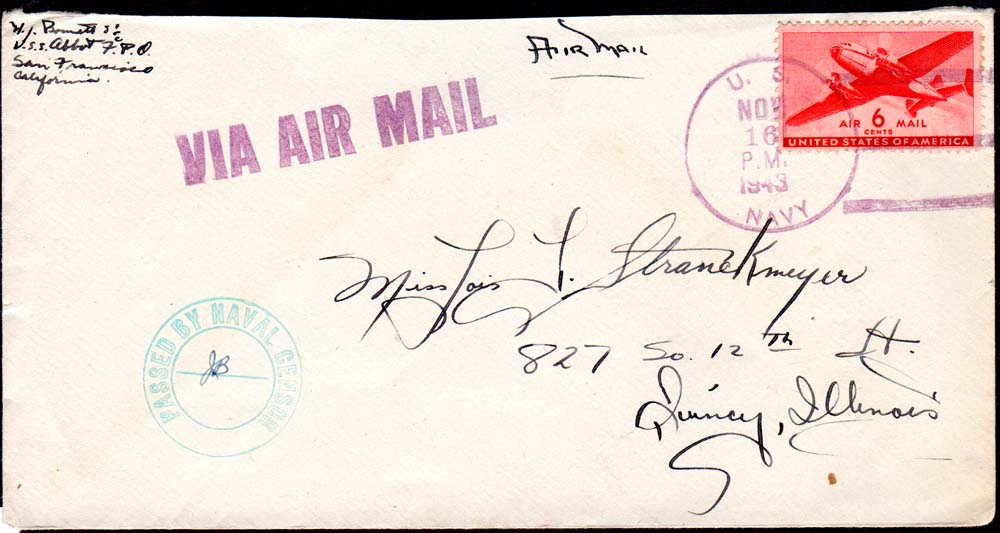 USS Abbot envelope